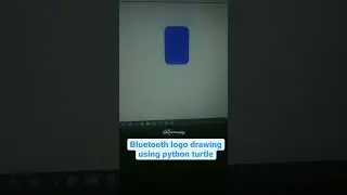 Bluetooth Logo Drawing in Python Turtle | Instagram Reels | 