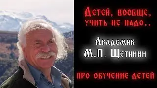 Академик Щетинин - про обучение детей