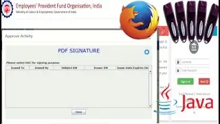 EPFO pdf Signature blank digital signature error solved