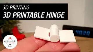 🔩 3D Printable Hinge - Print In Place Hinge - 3D Print Moving Parts - Moving 3D Prints