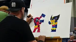 Skottie Young Creates his INSANE Auction Piece for Heroes Con 2024!