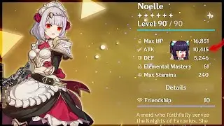 10,000 Attack Noelle - Genshin Impact