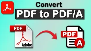 How to convert a PDF as a PDF/A with Adobe Acrobat Pro DC