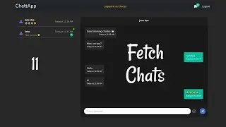 Real-time Chat App - 11 Fetch Chats |  React, Node.js and Socket.io