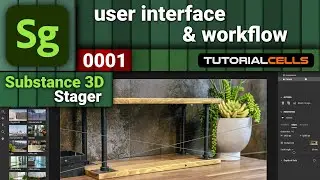 0001. user interface & workflow in Substance 3D Stager