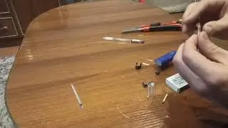 Mini matchstick gun DIY Спичкострел из ручки своими руками за 5 минут