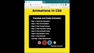 Translate & Scale Short Animation | CSS Animations | Html | CSS | 