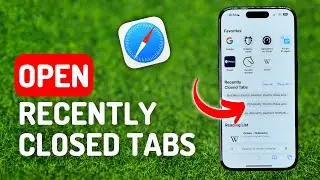 How to Open Recently Closed Tabs in Safari on iPhone