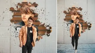 Own Wall Photo Editing in PicsArt | PicsArt Splash Wall Photo Editing