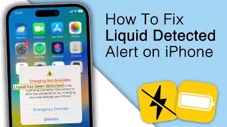 How to Fix Charging Not Available! Liquid has been detected on iPhone [2023]