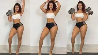 19yo Fit Girls Bodybuilding Workout to Get Ready for Bikini Competition!!