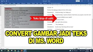 Convert Gambar Menjadi Teks di Ms. Word