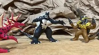 Godzilla world war of kaijus part 11 (claymation video)