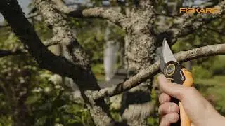 Fiskars beskæresaks - sådan beskærer du