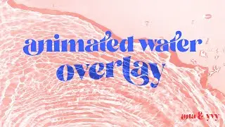 Water overlay caustic animation for design projects | creative graphic assets by  ana & yvy