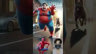 Fat Superheroes Chased by Dogs 💥 Avengers vs DC - All Marvel Characters 