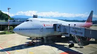 Полет на Boeing 747-400 Авиакомпания Россия Рейс Москва-Сочи