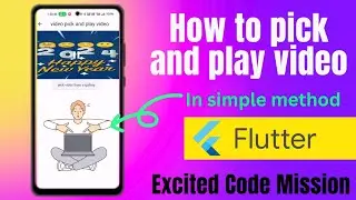how to pick video from gallery and play video in Flutter 