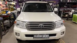Потеет фара Toyota Land Cruiser 200 - разбор, чистка, ремонт. До/после