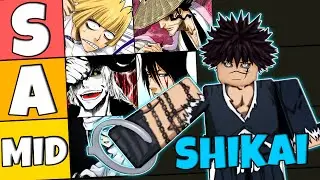 Type Soul FULL UPDATED SHIKAI/BANKAI TIER LIST...