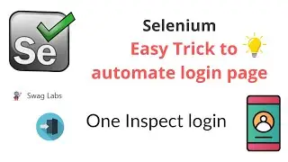 Selenium | Easy Trick to Automate login page | One Inspect login