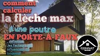 [tuto..] COMMENT CALCULER LA FLÈCHE MAXE D'UNE POUTRE EN PORTE-À-FAUX,ET LA DÉFINIR