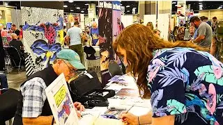 Buying Original Art from World Famous Comic Book Creators at Heroes Con!