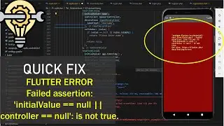 FLUTTER ERROR || Failed assertion: 'initialValue == null || controller == null': is not true.