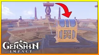 How To Solve Puzzle On Top The Mausoleum Of King Deshret Luxurious Chest【Genshin Impact】