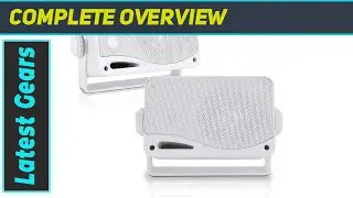 Pyle PLMR24 Outdoor Marine Speakers - Unleash Powerful Sound Anywhere!