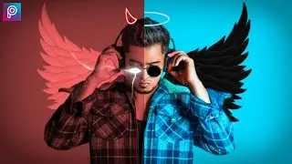 PicsArt Angel Vs Devil Concept Editing | Devil vs Angel Photo Editing | urban editz