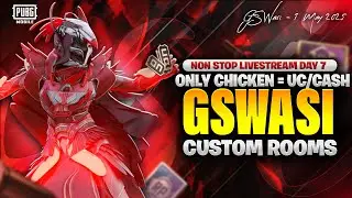🔴 PUBG MOBILE LIVE UNLIMITED UC & ROYAL PASS CUSTOM ROOMS | PAKISTAN | INDIA | GS WASI 🔴