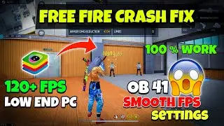 How To Fix Low FPS Auto Back & Crash Problem | Bluestacks free fire lag fix 2023