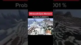 Minecraft Most Rare Moment Of All Time | #minecraft #shorts