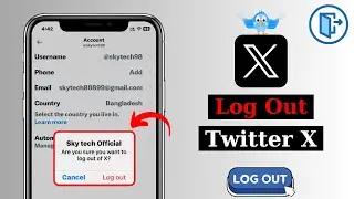 How To Log Out Of X (Twitter) Account 2024 | Sign/Log Out Of Twitter X Account