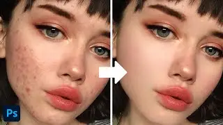 High-End Skin Softening in 1 Minute in Photoshop | Fast Retouch | photoshop tutorial