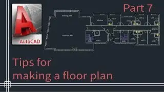 Autocad 2019 - Tutorial for beginners (tips do draw a floor plan) - Part 7