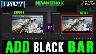 How to add black bars in premiere pro 2024