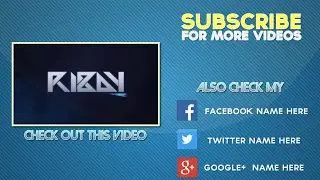 COOL Free 2D Outro Template | After Effects Outro Template