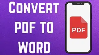 Convert PDF to Word | How to convert a PDF to Word 2023 | Convert PDF to editable Word