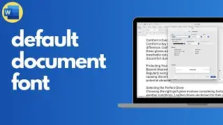 How to change the default font in Microsoft Word