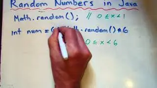 Java - Random Numbers - Lesson 3 - Math Class