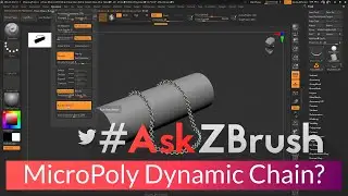 #AskZBrush - How can I make a chain with MicroPoly and Dynamics?