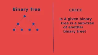 JAVA DATA STRUCTURE BINARY TREE : Check If a binary tree is a sub tree of another binary tree.