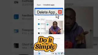 How to Uninstall Apps on windows (Easy Guide) #shorts #windows #tricks #uninstall