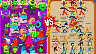 Merge Master Monster Battle VS Merge Stickman Warriors ⭐ Merge Simulator Battles