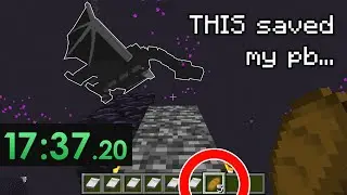 THIS item SAVED my NEW PB in Minecraft 1.16.1 Speedruns