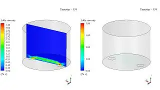 Water Discharge of a Rotating Tank, Ansys Fluent Training