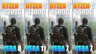 Ryzen 3 3200G vs Ryzen 5 3400G vs Ryzen 5 4600G vs Ryzen 5 5600G - Gaming Test in 5 Games