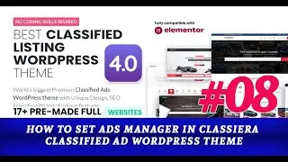 How to set Ads Manager in Classiera Classified Ad WordPress Theme